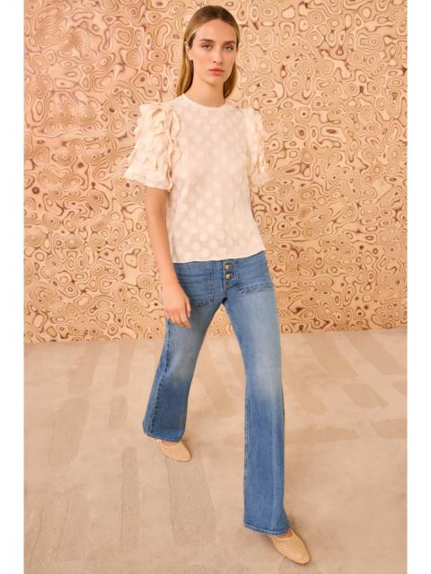 ULLA JOHNSON Opal Puff Sleeve Top