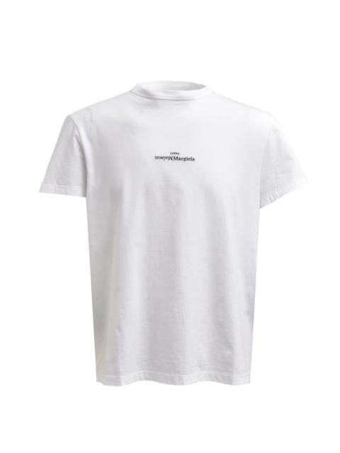 Maison Margiela T-SHIRT / WHT BLK EMBROIDERY