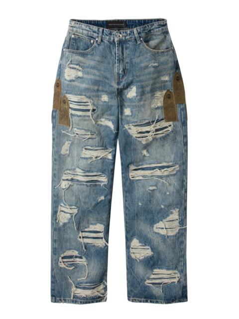 WHO DECIDES WAR SIDE PATCH RELAXATION DENIM
