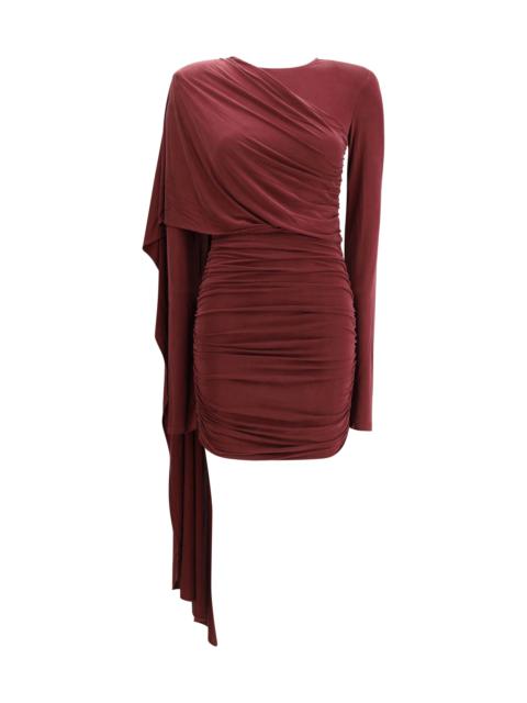 THE ANDAMANE - The Andamane Women Xenia Dress Cape Effect Mini Dress