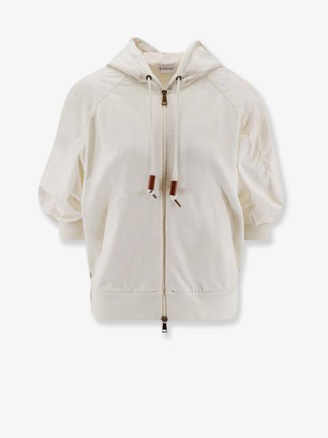 Moncler Moncler Cotton Sweatshirt With Nylon Sleeves