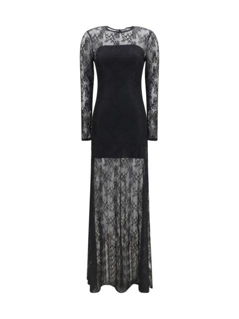 Other Designers Nissa Long Lace Dress Black Women
