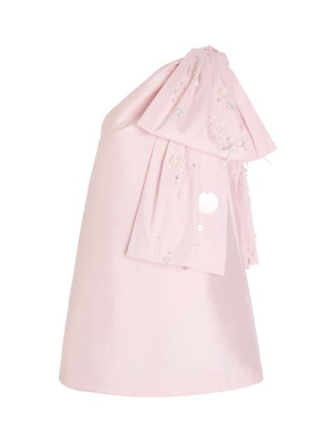 BERNADETTE Bernadette Winnie Bow-embellished Taffeta Mini Dress