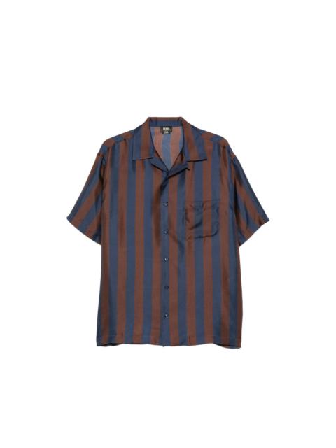 FENDI Fendi Blue Shirts Men