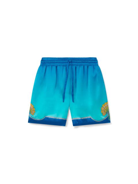 CASABLANCA Coquillage Coloré Silk Shorts