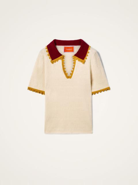 La DoubleJ Picket Polo Top