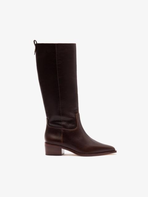 Larroudé Florencia Boot In Brown Leather