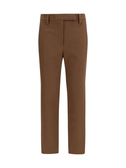 Brunello Cucinelli Brunello Cucinelli Women Straight-Leg Cotton Pants