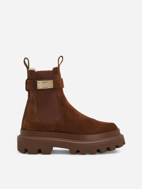 Suede ankle boots