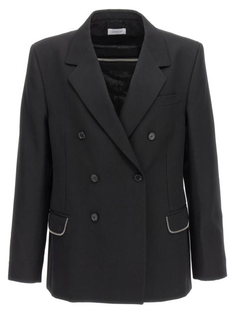 Off-White Men Blazer 'Ow Emb'