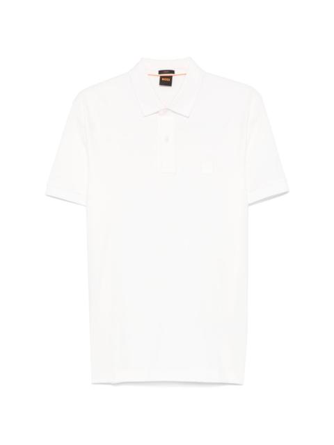 BOSS logo-embroidered polo shirt