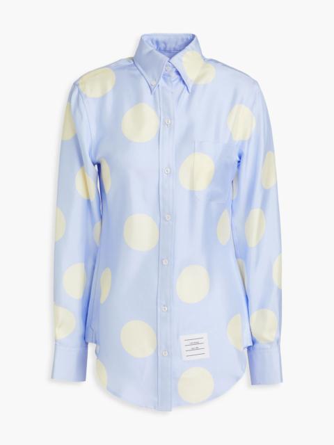 Thom Browne Polka-dot silk-twill shirt