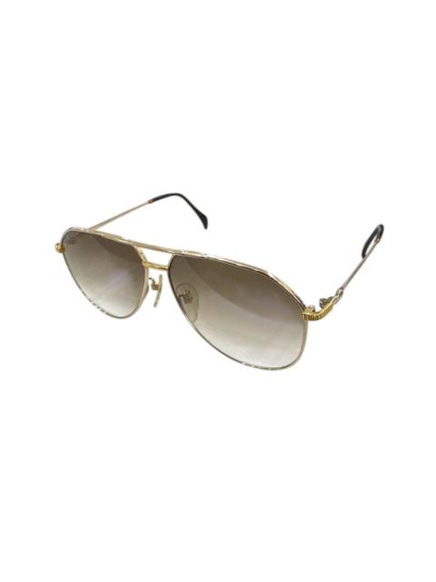 Other Designers Vintage - ST DUPONT 59.12-140 GOLD PLATED AVIATOR SHADES SUNGLASSES