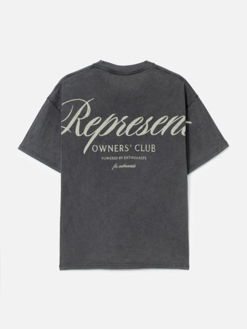 REPRESENT REPRESENT OWNERS CLUB SCRIPT T-SHIRT