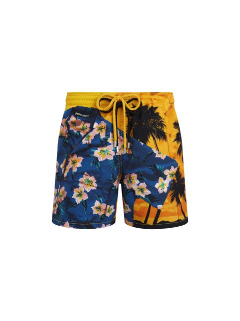 Vilebrequin Men Swim Trunks Hawain Mix - VBQ x Palm Angels