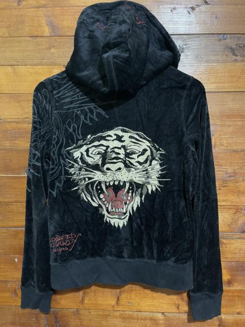 Other Designers Ed hardy tiger sweater hoodie zipper