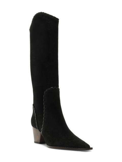 ALEXANDRE BIRMAN Alexandre Birman Victoria Knee High Saddle Boot in Black at Nordstrom