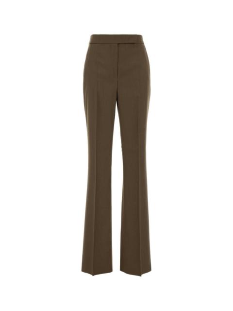 Max Mara Max Mara Women Khaki Wool Calte Pant