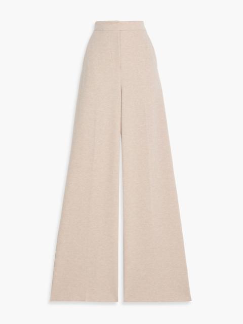 Max Mara Corea cotton and wool-blend wide-leg pants