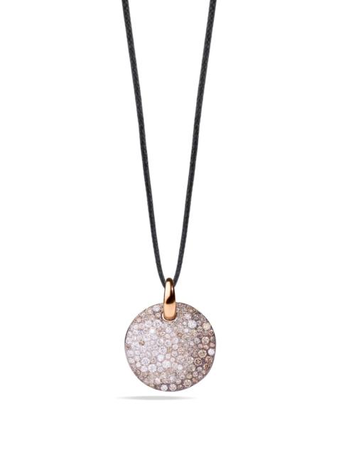 Pomellato Pomellato Sabbia White & Brown Diamond Pendant Necklace in Rose Gold at Nordstrom