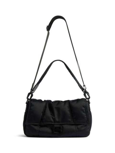 BALENCIAGA Men's Hourglass Board Bag Medium in Black