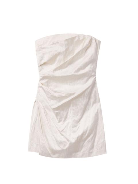 A.L.C. Evie Strapless Satin Mini Dress