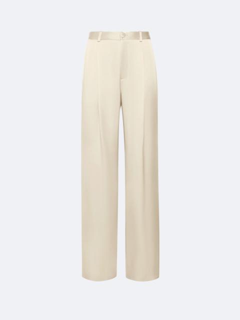 LAPOINTE Satin Relaxed Pleated Pant