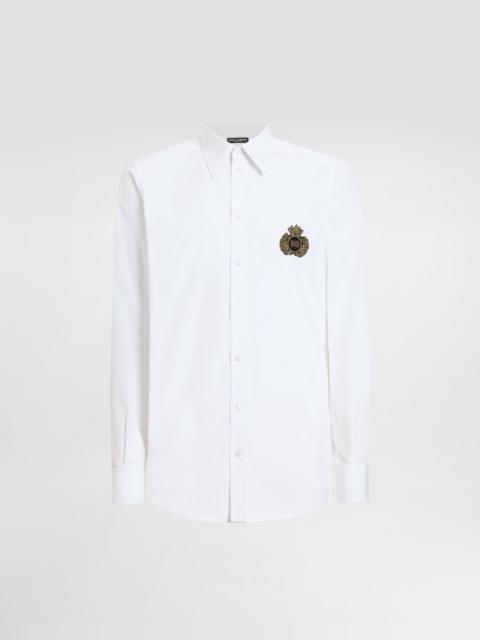 Dolce & Gabbana Cotton shirt with heraldic patch