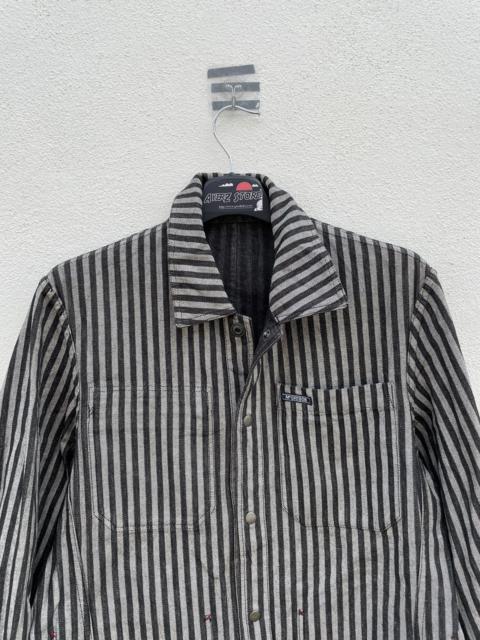 Other Designers Vintage - Vintage Mcgregor Sportwears Reversible Stripped Work Jacket