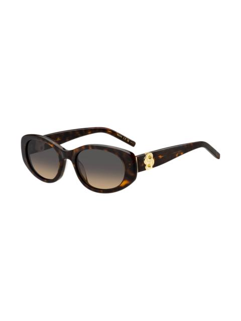 BOSS TORTOISESHELL-ACETATE SUNGLASSES WITH DOUBLE B MONOGRAM