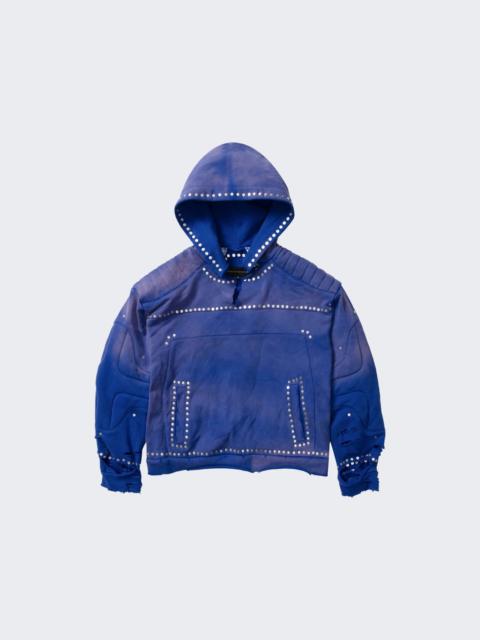 WHO DECIDES WAR Hardware Amour Hooded Pullover Indigo