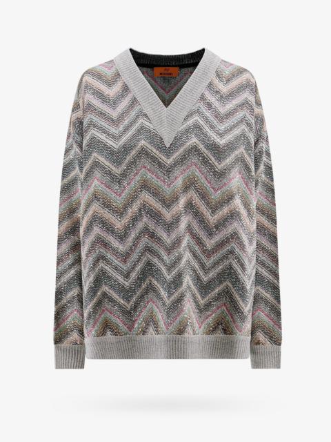 Missoni Oversized Sweater With Zig Zag Pattern
