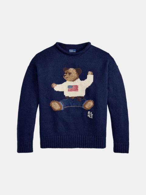 Polo Ralph Lauren 211A12720001 COTTON BEAR-LONG SLEEVE-ROLL NECK-PULLOVER-SWEATER