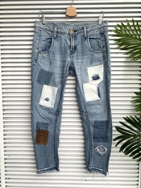 Other Designers Vintage - Sly Jeans Patchwork Design Distressed Skinny Denim Pants
