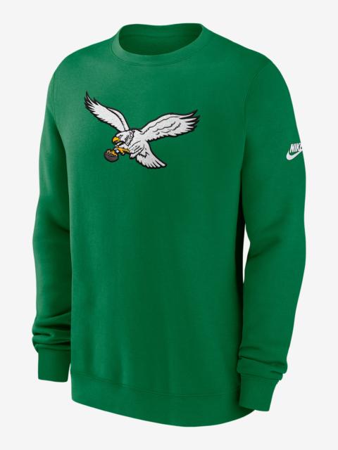 Nike Philadelphia Eagles Swing Pass Rewind Club Men's Nike NFL Pullover Crew