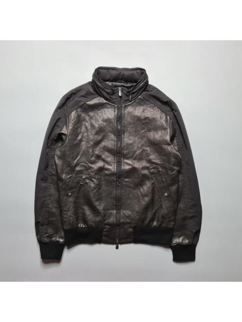 Bottega Veneta Bottega Veneta - Nylon Paneled Leather Jacket