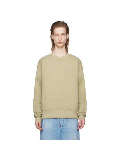 AMI Paris Khaki Ami de Cœur Sweatshirt