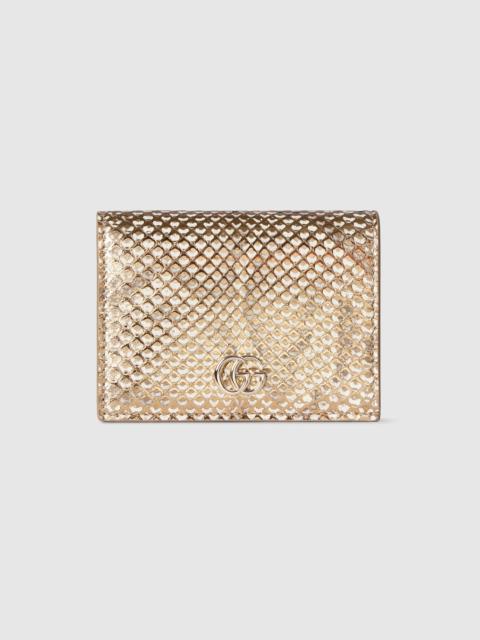 GUCCI GG Marmont python small wallet