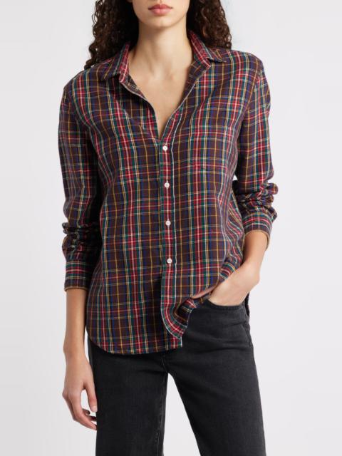 Frank & Eileen Frank & Eileen Eileen Relaxed Button-Up Shirt in Red Multi Plaid at Nordstrom