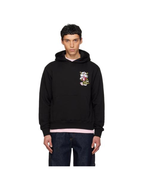 KENZO Black Kenzo Paris 'KENZO Wild Tiger' Embroidered Hoodie