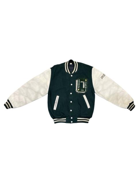 MATSUDA Orange Tennis Club Wool Varsity Jacket