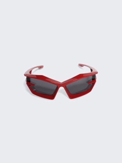 Givenchy Giv Cut Injected Sunglasses Shiny Red