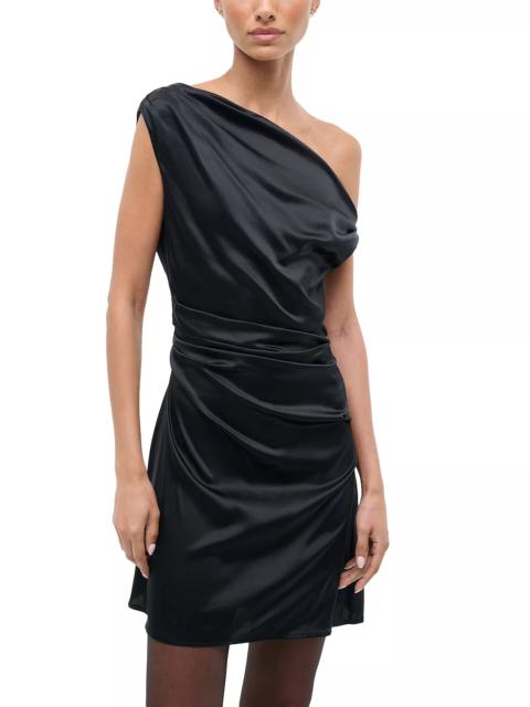 STAUD Phare Silk Stretch Mini Dress