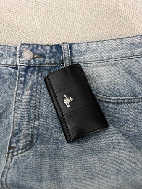 Vintage - STEAL! 2010s Vivienne Westwood Orbit Leather Key Case