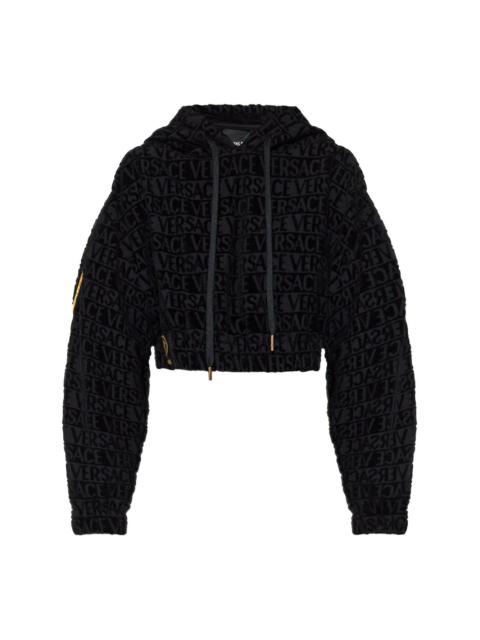 VERSACE I ♡ Baroque cropped hoodie