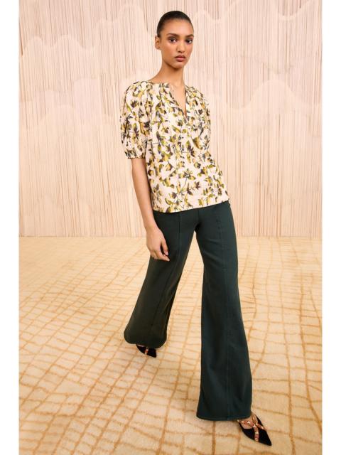 ULLA JOHNSON Loli Short Sleeve Blouse