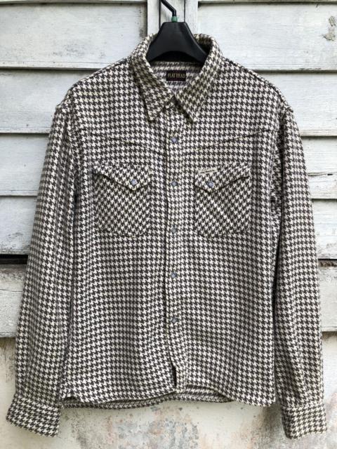 The Flat Head Houndstooth Design Western Style Jacket