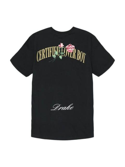 Nike Nike x Drake Certified Lover Boy Rose T-Shirt 'Black' CLBBLKT-001