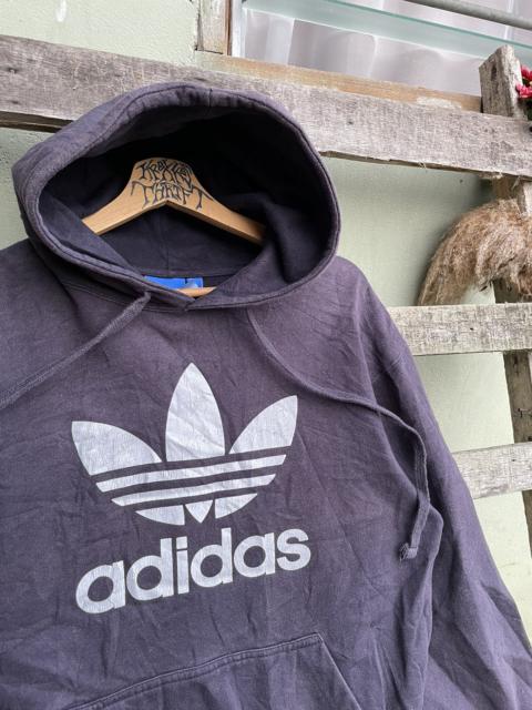 adidas Vintage Adidas Trefoil Big Logo Hoodie