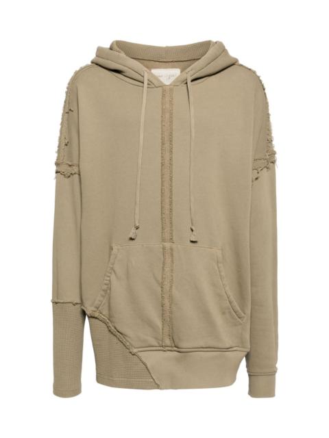 Greg Lauren DISTRESSED COTTON HOODIE
